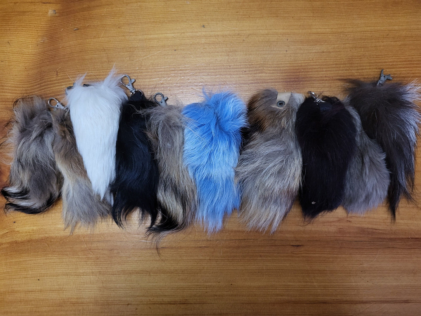 Keychain Fur Fox Tail's, Fox Fur Accessory Tassel's Fashion Bag Tag Various colours and Sizes